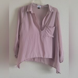 Tobi Sz Small V-Neck Long Sleeve Blouse